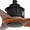 Ventilador de techo Faro Just Fan S Negro Nogal Sin Luz 81 cm