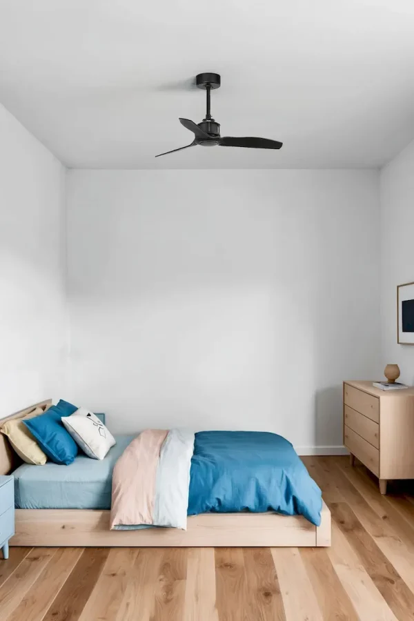 Ventilador de techo Faro Just Fan S Negro Negro Sin Luz 81 cm
