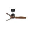 Ventilador de techo Faro Just Fan S Negro Nogal Sin Luz 81 cm