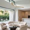 Ventilador de techo Faro Kauai XXL Blanco Pino Sin Luz 233 cm