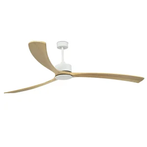 Ventilador de techo Faro Kauai XXL Blanco Pino Sin Luz 233 cm
