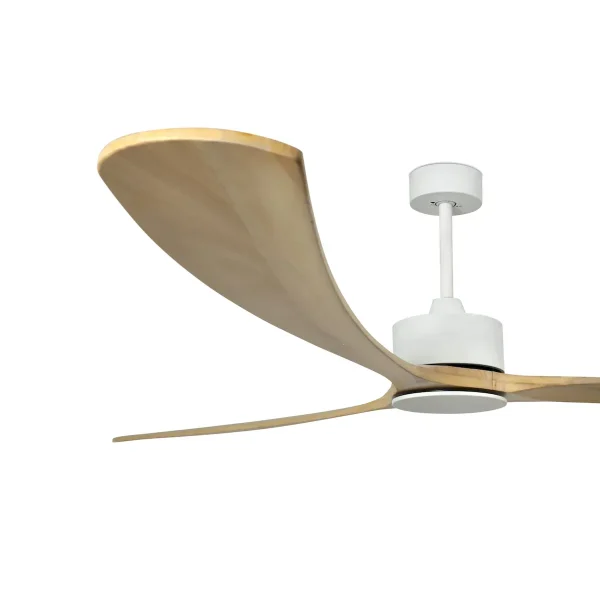Ventilador de techo Faro Kauai XXL Blanco Pino Sin Luz 233 cm