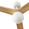 Ventilador de techo Faro Klim L Blanco Pino Con Luz 150 cm
