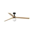 Ventilador de techo Faro Klim L Negro Pino Con Luz 150 cm