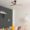Ventilador de techo Faro Klim S Negro Pino Sin Luz 92,5 cm