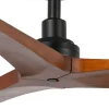 Ventilador de techo Faro Klim S Negro Nogal Sin Luz 92,5 cm