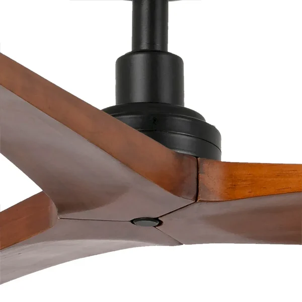 Ventilador de techo Faro Klim S Negro Nogal Sin Luz 92,5 cm