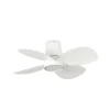 Ventilador de techo Faro Klover S Blanco Blanco Luz LED 80 cm