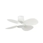 Ventilador de techo Faro Klover S Blanco Blanco Luz LED 80 cm