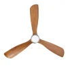 Ventilador Faro Lantau L Niquel satinado Nogal Luz LED 132 cm
