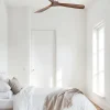 Ventilador Faro Lantau L Niquel satinado Nogal Sin Luz 132 cm