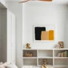 Ventilador Faro Lantau S Niquel satinado Nogal Sin Luz 107 cm