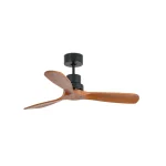 Ventilador de techo Faro Lantau S Negro Nogal Sin Luz 107 cm