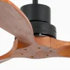 Ventilador de techo Faro Lantau S Negro Nogal Sin Luz 107 cm