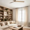 Ventilador Faro Lantau XL Niquel satinado Pino Sin Luz 168 cm