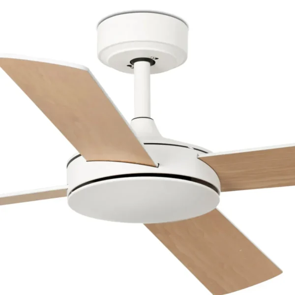 Ventilador Faro Mallorca L Blanco blanco o roble Sin Luz 132 cm