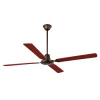 Ventilador de techo Faro Malvinas L Marron Marron Sin Luz 140 cm