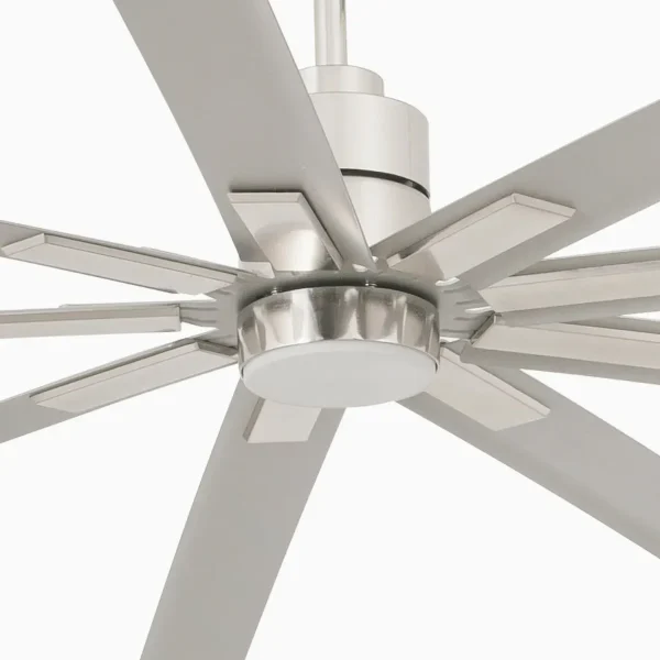 Ventilador Faro Manhattan XXL Niquel satinado Niquel satinado Luz LED 244 cm