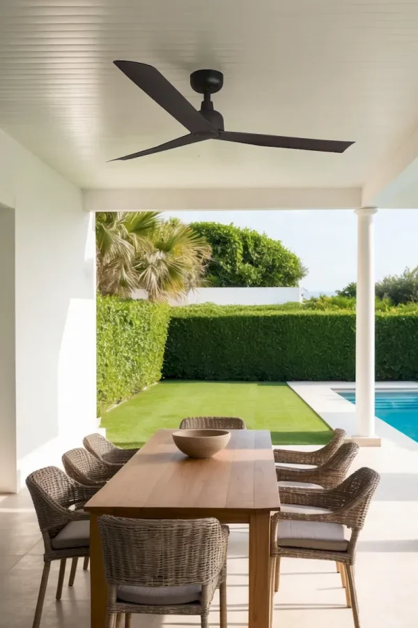 Ventilador de techo Faro Marine M Marron Marron oscuro Sin Luz 125 cm