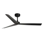 Ventilador de techo Faro Milos L Negro Negro Sin Luz 132 cm