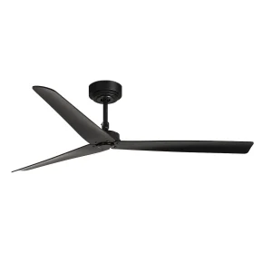 Ventilador de techo Faro Milos L Negro Negro Sin Luz 132 cm