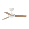 Ventilador Faro Mini Mallorca S Blanco blanco o roble Sin Luz 106 cm