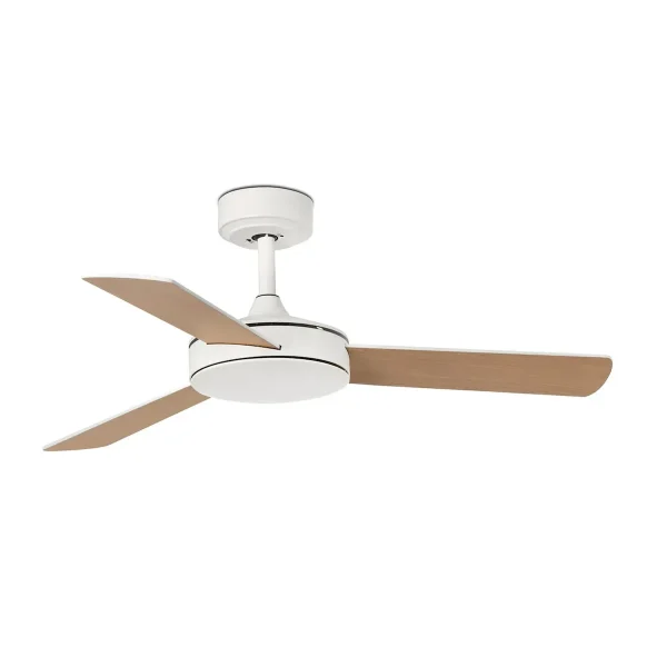 Ventilador Faro Mini Mallorca S Blanco blanco o roble Sin Luz 106 cm