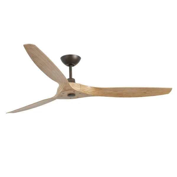 Ventilador de techo Faro Morea L Marron oscuro Arce Sin Luz 152 cm