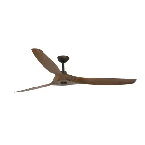 Ventilador de techo Faro Morea L Marron oscuro Nogal Sin Luz 152 cm