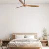Ventilador de techo Faro Morea L Marron oscuro Arce Sin Luz 152 cm