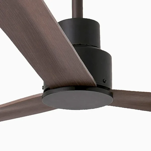 Ventilador de techo Faro Nassau M Marron oscuro Nogal Sin Luz 128 cm