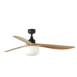 Ventilador de techo Faro Outwood L Marron Roble Con Luz 150 cm