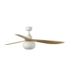 Ventilador de techo Faro Outwood L Blanco Roble Con Luz 150 cm