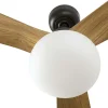 Ventilador de techo Faro Outwood L Marron Roble Con Luz 150 cm