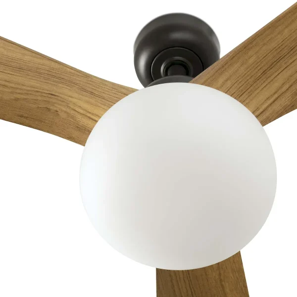 Ventilador de techo Faro Outwood L Marron Roble Con Luz 150 cm