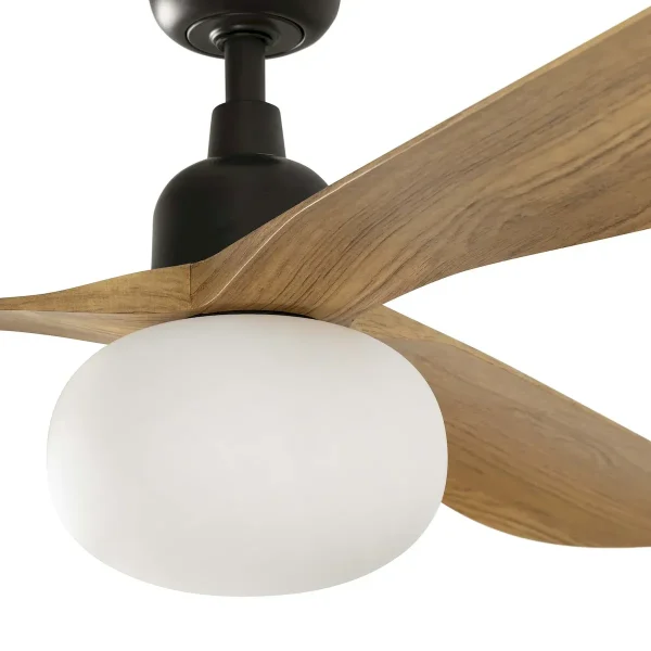 Ventilador de techo Faro Outwood L Marron Roble Con Luz 150 cm