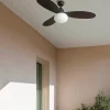 Ventilador de techo Faro Palma M Marron Marron oscuro Con Luz 129 cm