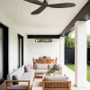 Ventilador de techo Faro Palma M Marron Marron oscuro Sin Luz 129 cm