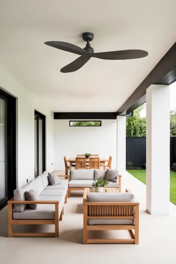 Ventilador de techo Faro Palma M Marron Marron oscuro Sin Luz 129 cm