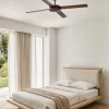 Ventilador Faro Polea L Marron oscuro nogal o marron oscuro Sin Luz 132 cm