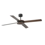 Ventilador Faro Polea L Marron oscuro nogal o marron oscuro Sin Luz 132 cm