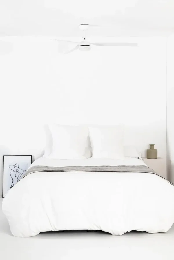 Ventilador de techo Faro Punt M Blanco Blanco Luz LED 130 cm