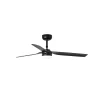 Ventilador de techo Faro Punt M Negro Negro Luz LED 130 cm
