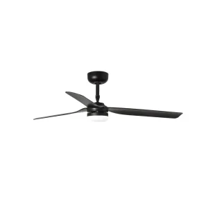 Ventilador de techo Faro Punt M Negro Negro Luz LED 130 cm