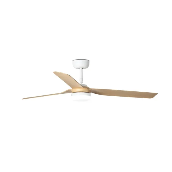 Ventilador de techo Faro Punt M Blanco Arce Luz LED 130 cm