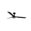 Ventilador de techo Faro Punt M Negro Negro Luz LED 130 cm
