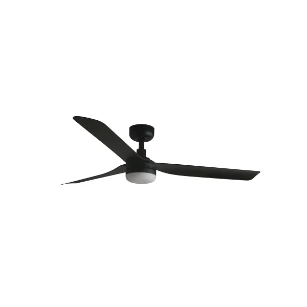 Ventilador de techo Faro Punt M Negro Negro Luz LED 130 cm