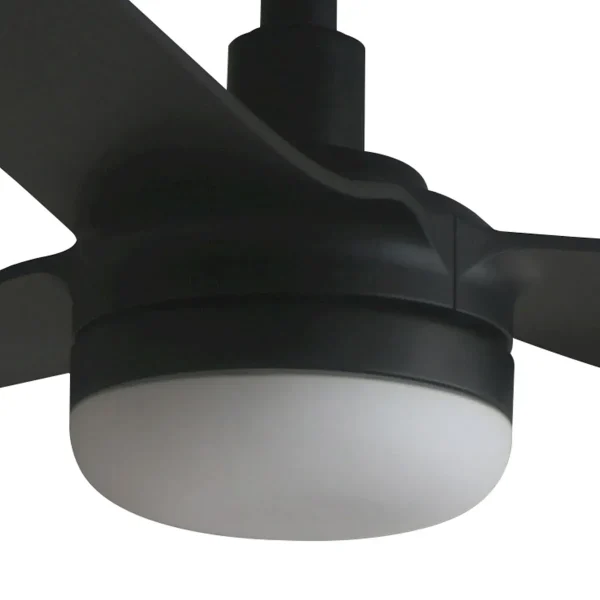 Ventilador de techo Faro Punt M Negro Negro Luz LED 130 cm