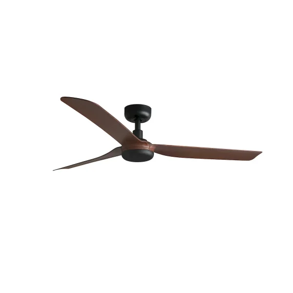Ventilador de techo Faro Punt M Negro Nogal Sin Luz 130 cm