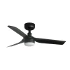 Ventilador de techo Faro Punt S Negro Negro Luz LED 90 cm